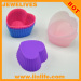 Candy color heart shape silicone cake/muffin/jelly mod