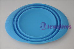 FDA Foldable silicone pot in blue color