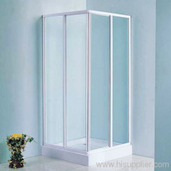 White aluminum frame with shower Enclosure