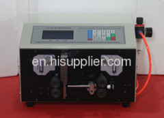 Wire cutting and stripping machine