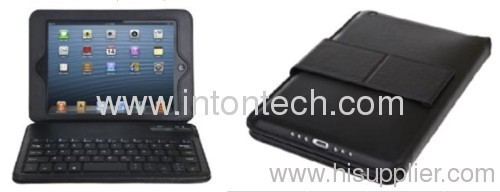 Bluetooth keyboard with leather case for IPAD Mini