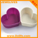 Mini silicone cupcake and muffin mold with heart shape