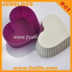 Sweet heart silicone bakeware cupcake mold