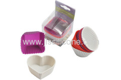 Sweet heart silicone bakeware cupcake mold