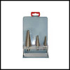 Metal box 3pcs/set HSS step drill set