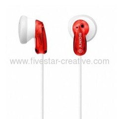 Sony MDR-E9LP Red Earbud In-Ear Headphone-Red