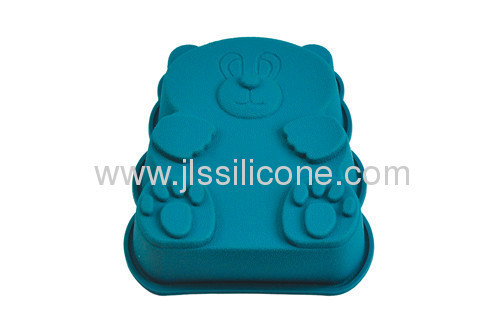 small size bear shape silicone bakeware cake mold