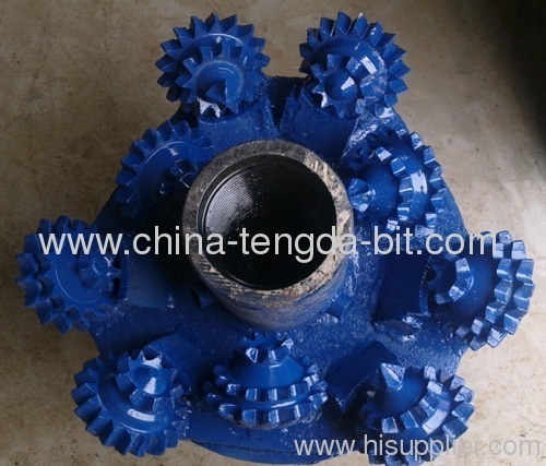 9cone steel tooth assemble drill bit