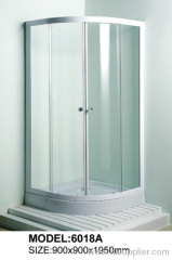 Tempered glass shower stall shower enclosure