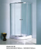Simple stainless steel glass shower enclosure