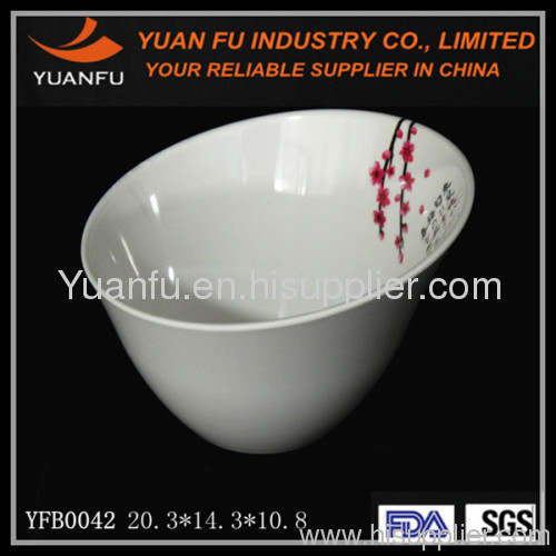 New design melamine plastic popcorn bowls