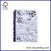 A5 single subject blister material cover spiral notebook/scrachpad with blank sheet