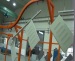 powder coating line for electrical control cabinet