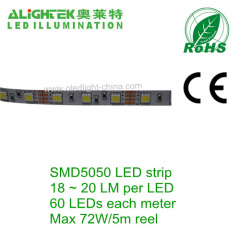 white colour DC12V 14.4W per meter SMD 5050 LED tape light ribbon