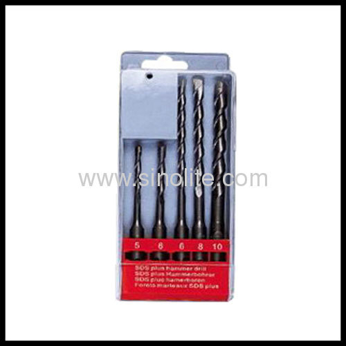 5pcs/set sds plus shank hammer drill bit set