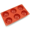 6-flower-shape silicone bakeware muffin pan