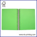 PP cover A5 Spiral notebook with logo label single subject round angle