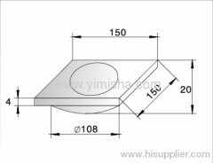 Square ABS 150mmx150mmx4mm Chrome Plated Floor Drain with Clean Out