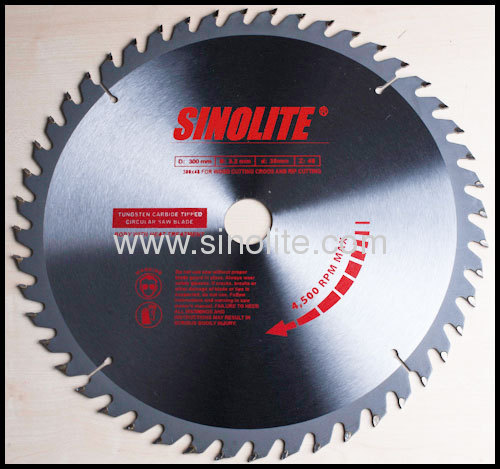 TCT saw blade CROSS and RIP cutting