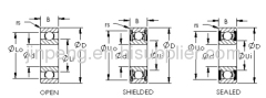 GCR15 SS440 BALL BEARINGS 6200