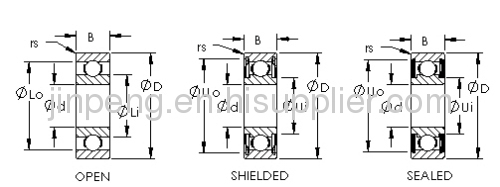 GCR15 SS440 BALL BEARINGS 6200