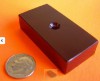 N42 Epoxy+Ni 2 in x 1 in x 1/2 in w/CounterSunk Hole Neodymium Magnet