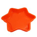 silicone cake and muffin bake pan with pentacle shaped