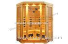Bench carbon fiber sauna cabin , electric 4 person sauna for outdoor