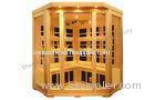 Bench carbon fiber sauna cabin , home / outside for 4 person