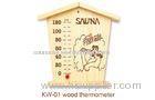 Sauna room accessories , cabin shape wooden thermometer for Indoor