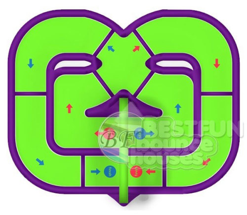 Sports Game Inflatable Air Track For Sale