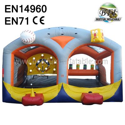 Outdoor / Indoor Interactive Inflatable Baseball Shooter