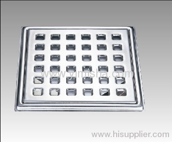 Square Stainless Steel Floor Drain Cover With Clean Out Can Be