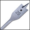 Spade Bit type A Sizes: 6-40mm (1/4"--1-9/16") Length: 152mm--400mm (6"--16"), hex shank or quick shank