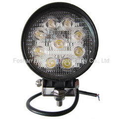 4" 27W 9-32V Round LED Work Light