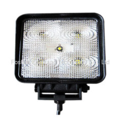 4" 15W 9-32V Square LED Work Light