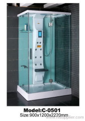 Aluminium alloy frame luxury shower cabin without roof