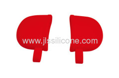 Shinning red silicone bakeware pot clip pan ear holder