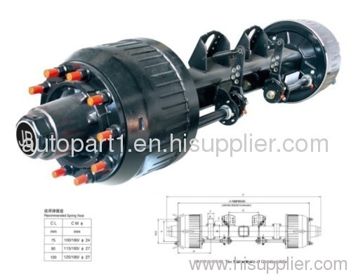 trailer axle and parts