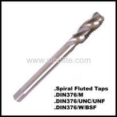 HSS Machine taps DIN376/M Spiral fluted taps