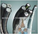 Best price super quality Aerial bundled cable ABC power cable three core twisted triplex cable 2*3/0AWG+1*3/0AWG