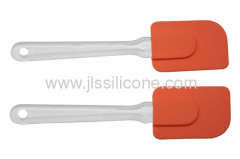 Plastic handled silicone scraper for baking and kitchen tools