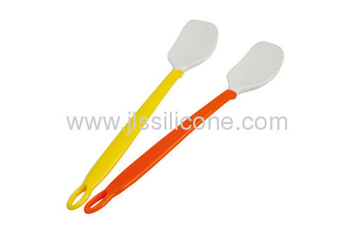 flexible silicone kitchenware plastic handled silicone scraper