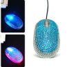 Blue led bling mouse smallest gift mouse
