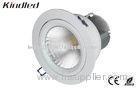 25W Recessed Sharp COB Led Downlight For Bathroom , Silver Color