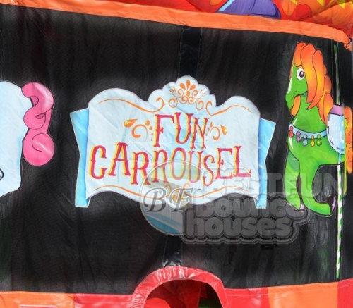 Inflatable Carousel Bounce House, Inflatable Fun Carousel Bouncer