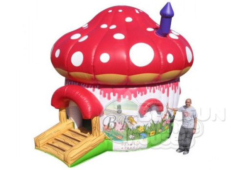 Inflatable Party Mushroom Castle For Children