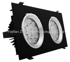 2*27w led recessed ceiling light