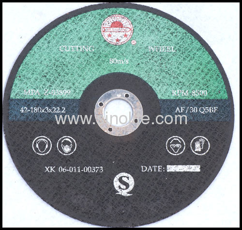 Cut disc for normal steel A24R resin-bonded reinforced abrasives