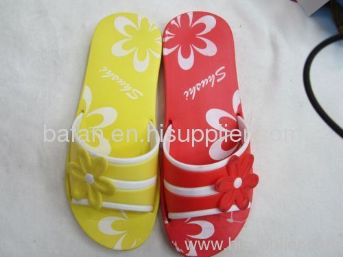 woman beache flip flops